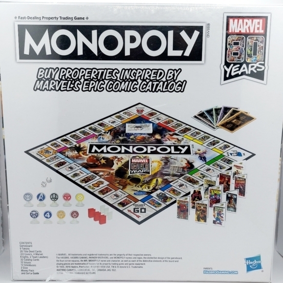 Marvel Superheros Monopoly Game‎ 80th Anniversary Collectors - Picture 2 of 3